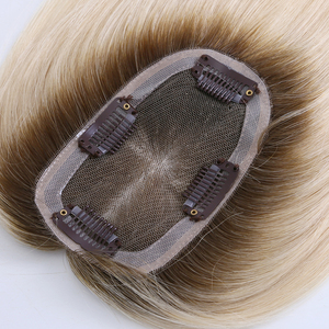 Postizo de Cabello Humano Virgen 100% de Alta Calidad y Transpirable 2026, Base de Seda para <span class=keywords><strong>Mujer</strong></span>, Cierre de Cabello Remy Europeo, Piezas de Cabello Liso - Product Image 5
