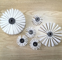 Brosse de nettoyage industrielle en fibres synthétiques de qualité supérieure avec revêtement Picote, personnalisable OEM pour le nettoyage et le pulvérisation des canalisations d'égouts, Diamètre extérieur 50 mm