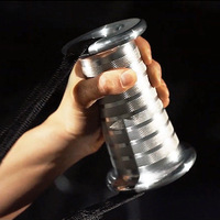 Agarres de Aluminio Premium para Fitness de Alta Resistencia, Empuñadura Antideslizante para Polea de Gimnasio, Ejercicio de Dominadas y Entrenamiento de Fuerza, Duraderos y Fuertes