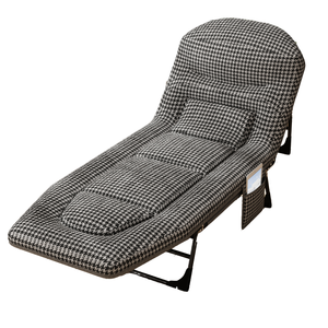 Vente chaude populaire en plein air pliant camping inclinable lit portable inclinable simple réglable prêt en stock - Product Image 1