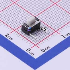 UK-B0215G50-DP25Y Tactile Switch Through hole Switch Single Pole Single Throw Rectangle Button 2.5N Right Angle Insert - Product Image 1