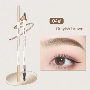 <span class=keywords><strong>Crayon</strong></span> à sourcils double tête brun foncé, résistant aux taches et à l'eau, avec pinceau pour créer des sourcils naturels effet poil à poil, tenue longue durée. - Product Image 5