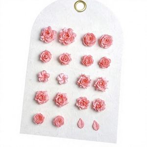 30 Piezas de Adornos de Uñas 3D DIY con Lazo Mate, Diamantes Negros, Tallado Suave, Accesorios para Uñas - Product Image 1