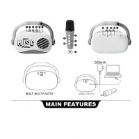 Grosir Mesin Karaoke Anak Desain Baru 2026 OEM ODM Logo Kustom Portabel Nirkabel Mesin Speaker Bernyanyi Mainan Harga Pabrik