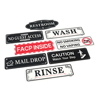 Panneau en acrylique conforme aux normes pour lieux publics, logo personnalisé, interdiction de fumer, interdiction de vapoter, attention, gardez les pieds bien au chaud, plaque de signalisation pour toilettes pour écoles et hôpitaux