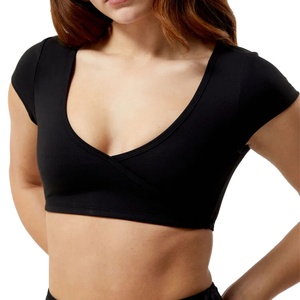Camiseta Deportiva de Yoga de Manga Corta, Transpirable, Ecológica, de Secado Rápido, Personalizada por el Fabricante, Tallas Grandes, Alta Calidad - Product Image 1
