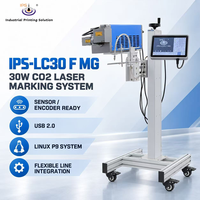 Marqueur laser CO2 haute vitesse IPS-LC30 F MG 30W avec tête rotative à 720 degrés et contrôle Linux P9