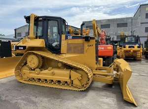 Bulldozer Caterpillar D5M d'occasion, modèle 2023, chenilles usagées, moteur, boîte de vitesses, pompe et accessoire tarière d'origine japonaise, certifié CE - Product Image 3