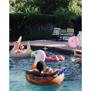 Flotador Inflable de Piscina con Forma de Águila Calva, Anillo de Natación de Vinilo Resistente para Diversión Acuática en Verano - Product Image 4