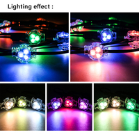 Lumière LED Pixel 12V 24V 48V 30mm 3LEDs Adressable UCS2904 RGBW 5050, Lumière de Piste de Noël Permanente