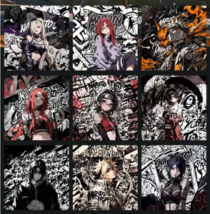 DM Wholesale Ninja Shinobi Anime Square Shikishi Art Board 15x15cm Blind Box 150 Pack Master Carton Retail Toy Supply - Product Image 5