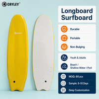 Planche de surf longboard pour enfants, idéale pour débutants, durable, écologique, portable, unisexe, pour eaux peu profondes, plage côtière