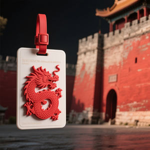 <span class=keywords><strong>Étiquette</strong></span> <span class=keywords><strong>d</strong></span>'<span class=keywords><strong>identification</strong></span> <span class=keywords><strong>de</strong></span> valise avec lettre personnalisée LOGO 3D personnalisé - Product Image 2