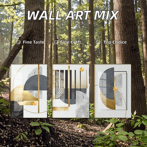 Impression sur toile de <span class=keywords><strong>collage</strong></span> multimédia aquarelle moderne, décoration murale numérique – Nature morte en cristal et porcelaine, style contemporain - Product Image 5