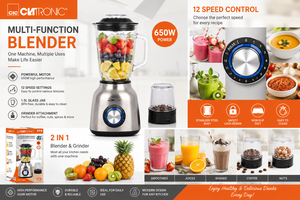 Blender électrique à vitesse variable CNTRONIC en gros, sans BPA, presse-agrumes domestique pour fruits et légumes, chauffage, broyage, rupture des parois - Product Image 3
