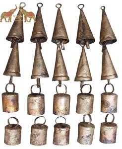 Handmade Decorative Tin Metal Craft Wind Chime Rustic Vintage Shabby Chic Hanging Decor Multicolor 20 Pieces <b>Set</b> - Product Image 1