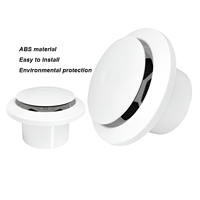 Diffuseur d'air circulaire réglable en ABS à réduction de bruit pour climatisation, idéal pour les bureaux modernes