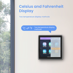 AVATTO WT500 Thermostat intelligent WiFi <span class=keywords><strong>Tuya</strong></span> avec écran tactile couleur de 4,0 pouces, personnalisable OEM/ODM pour le chauffage électrique/à eau/à gaz - Product Image 3