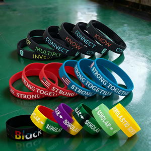 צמיד גומי סיליקון ידידותי לסביבה בעיצוב אישי בהתאמה אישית לפי הזמנה (ODM/OEM) מבית HYM, מפעל איכותי, NBR EPDM - Product Image 1