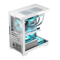 Boîtier de bureau d'ordinateur de jeu personnalisé OEM quantité minimale de commande 300 pièces d'ordinateur économique Spcc revêtement noir nouveau boîtier de PC vide de bureau d'ordinateur ATX