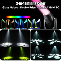 Luz de Escenario Móvil LED RGBW 3 en 1 de 400W con CMY, CTO, Gobo de Cristal, Doble Prisma, Zoom, DMX512 para Alquiler en Eventos, Bodas y Giras - Directo de Fábrica