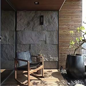 Pannello Murale Decorativo 3D in Poliuretano Nero, Impermeabile e Ignifugo, Effetto <span class=keywords><strong>Roccia</strong></span> Artificiale Ecologica - Product Image 3