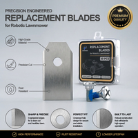 Lot de 9 lames de rechange pour tondeuse robot, en acier inoxydable avec vis, vente en gros de pièces de rechange