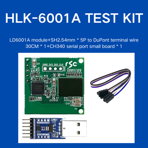 Hi-Link 60G радиолокационный модуль 4T4R/четыре передатчика и четыре приемника обнаружения человека для до 10 человек LD6001A - Product Image 2