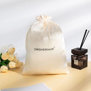 Satin <b>Cloth</b> Drawstring <b>Bag</b> Silk Cosmetic Packaging Storage <b>Bags</b> Customized for Jewelry - Product Image 3