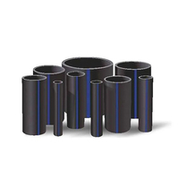 Tuyau HDPE sans calcaire DN125 DN160 PN16 SDR11 PE100 pour la conduite d'eau centrale des grandes villas et des communautés