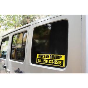 Autocollants décoratifs magnétiques personnalisés pour pare-chocs de voiture avec logo amusant, en PVC résistant aux intempéries, écologiques, avec vernis UV - Product Image 5