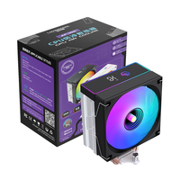 Refroidisseur d'air pour processeur LOVINGCOOL avec écran LED miroir de 120 mm, écran de température miroir en stock, expédition rapide, OEM Intel AMD PC Desktop Case