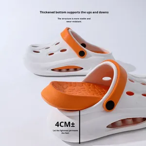 Sandal <span class=keywords><strong>Clog</strong></span> <span class=keywords><strong>EVA</strong></span> Modis Pria & Wanita Anti Selip Kelas Atas Musim Panas Luar Ruangan Rumah Kamar Mandi Dalam Ruangan Bebas Bau Berongga - Product Image 1