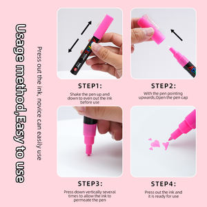 Acrylfarben-Marker-Stift-Set mit 0,7-mm-Feinspitze, Stoffmalstifte zum Zeichnen, für Kinder, 24 Farben, Kunst-Marker - Product Image 6