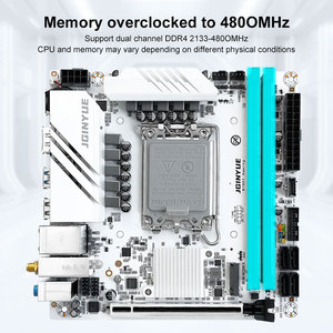 Jginyue b760i Mini ITX chơi game máy tính để bàn Hỗ trợ Intel 12th/13th thế hệ lga1700 Bo mạch chủ đôi <span class=keywords><strong>DDR4</strong></span> Bộ nhớ Sata 64GB - Product Image 4