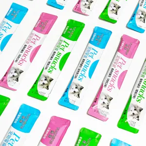 Top Selling Cat Strip Treats Soft Chews Creamy Oem Cat Wet Treat Complete Nutrition Wet Cat Treat Snack