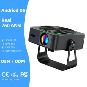 โปรเจคเตอร์พกพา A005S MINI ระบบ Android 11 ความละเอียด 4K Native 1080P Full HD รองรับ WiFi สำหรับโฮมเธียเตอร์ Netflix หนังสือนิทาน ปรับคีย์สโตนอัตโนมัติ มาตรฐาน ROHS ความสว่าง 760 ANSI - Product Image 1