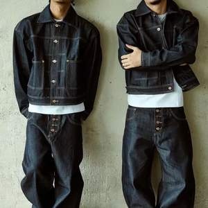 <span class=keywords><strong>Veste</strong></span> <span class=keywords><strong>en</strong></span> denim japonais selvedge de haute qualité sur mesure par le fabricant, style streetwear, vestes pour hommes, double poche, bouton, <span class=keywords><strong>veste</strong></span> <span class=keywords><strong>en</strong></span> <span class=keywords><strong>jean</strong></span> - Product Image 1