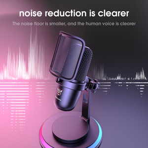 ONIKUMA <span class=keywords><strong>M</strong></span>-630 Noir Professionnel Podcasting Studio <span class=keywords><strong>Vocal</strong></span> Condensateur Enregistrement Mic Microphone Dynamique - Product Image 3