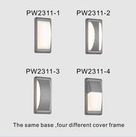 Luminaire LED encastré en polycarbonate étanche IP65, CRI 80, 12W, pour extérieur et jardin, garantie 3 ans, modèle PW2311-4