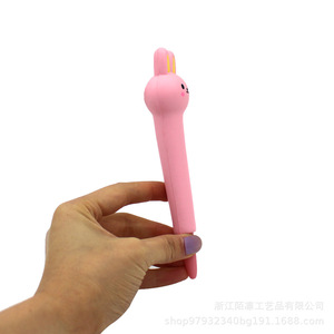 Pu Rabbit Pen Cover Fidget Toy Soft Slow <b>Rebound</b> For Kids Learning Gift - Product Image 5