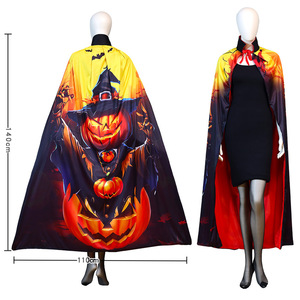 Capa con Estampado <span class=keywords><strong>de</strong></span> <span class=keywords><strong>Bruja</strong></span>, Hombre Lobo, Calabaza y Murciélago <span class=keywords><strong>para</strong></span> Halloween, <span class=keywords><strong>Disfraz</strong></span> <span class=keywords><strong>para</strong></span> Fiesta <span class=keywords><strong>de</strong></span> Todos los Santos, Venta Caliente Transfronteriza - Product Image 6