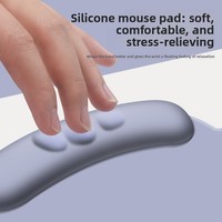 Vente directe du fabricant : Tapis de souris avec repose-poignet en silicone et mousse à mémoire de forme pour ordinateur de bureau, vente en gros