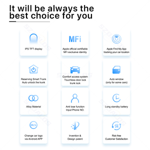 Thông minh từ xa chìa khóa xe tất cả trong một Keyless nhập tự động khóa mở khóa màn hình LCD kỹ thuật số LED hiển thị xe phím - Product Image 5