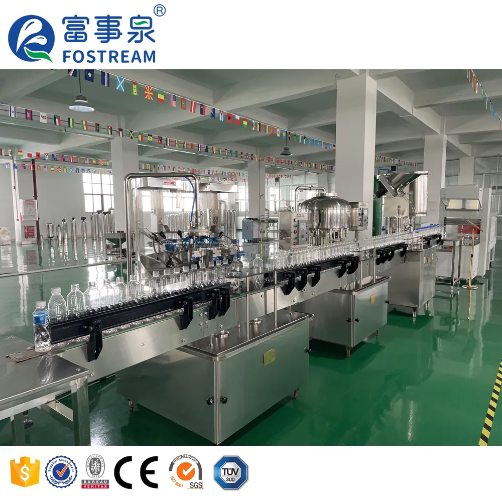 2000BPH 500ml Semi Automatic Manual Small Scale Spring Mineral Water Bottling Plant