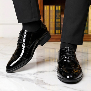 Nouvelles Chaussures Habillées en Cuir pour Hommes 2026 – Résistantes à l'Usure, Antidérapantes, Décontractées, à Bout Pointu - Product Image 1
