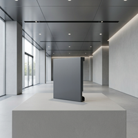 Système de plafond suspendu moderne en aluminium antirouille, panneau de plafond métallique personnalisé pour centre commercial, appartement, bureau, immeuble, gare, aéroport