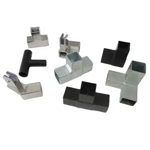 Best Verkopende Stalen Buisleidingen Custom Made Metal Gelast T Joint Verzinkt Vierkante Stalen Buis Connectors