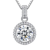 Collier pour femme JOYE Little Red Riding Book Quick Hand Shake Voice Net Live 10K en or massif avec chaîne à maillons en zircon et pendentif goutte d'eau