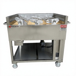 Asador de Pollo con 3 Canastas y Parrilla Peri Peri, Brasas, Churrasqueira, Parrillas para Asar al Aire Libre - Product Image 1